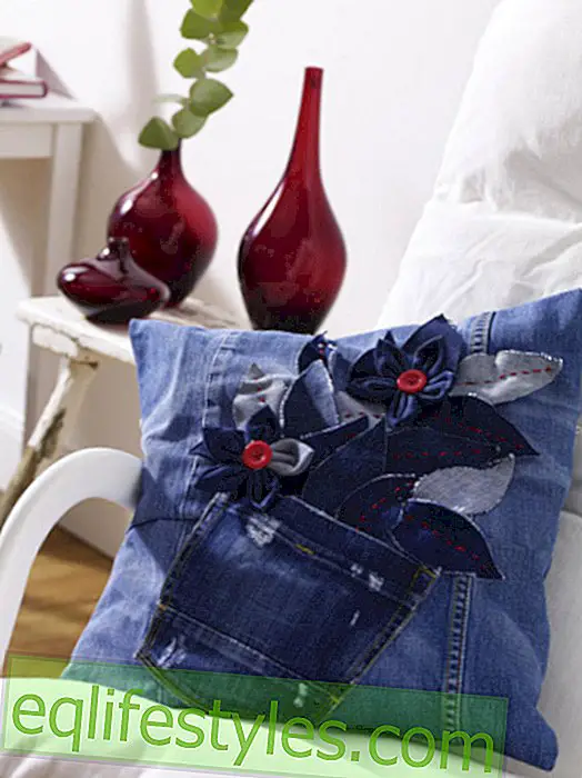 生きます: DIYのヒント：このジーンズのクッションを縫う方法