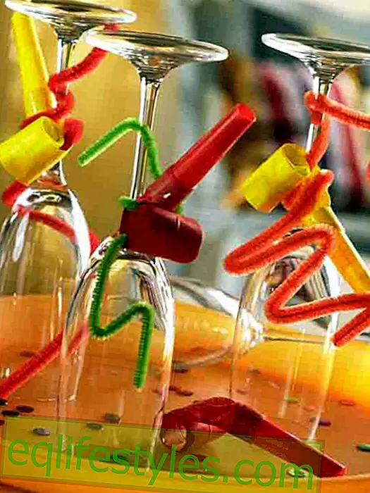 Καρναβάλι: ποτήρια με πολύχρωμα κέρατα
