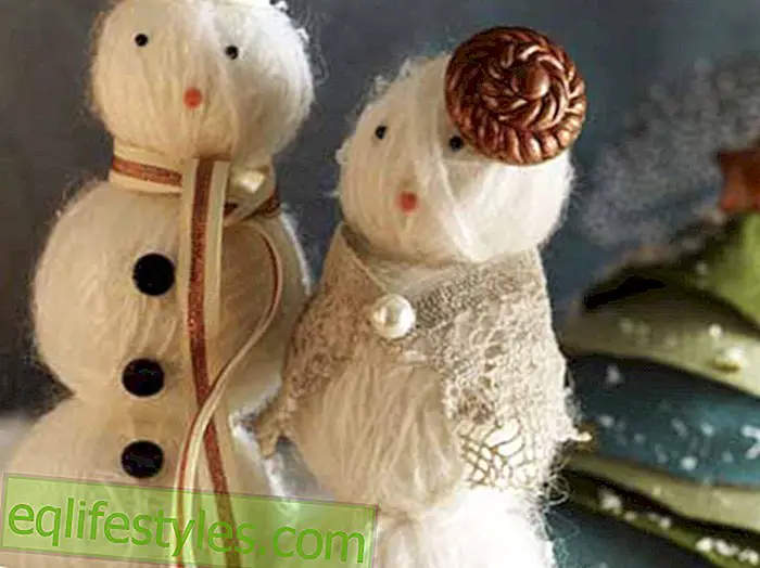 живея - В Doppelpack Bastelanleitung за тази сладка двойка снежен човек