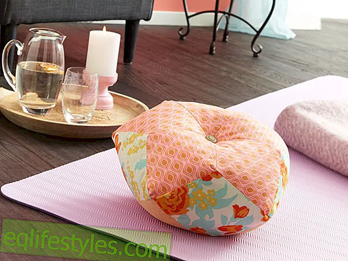 Seeeehr cozy sewing instructions for a yoga pillow