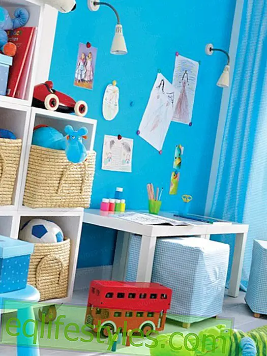रोजमर्रा के रोमांच के लिए: बच्चों का कमरा नीले रंग में