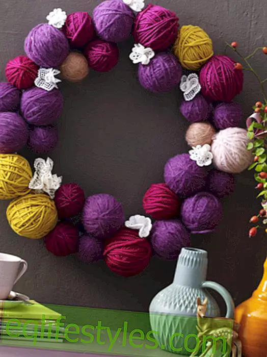 live: Sweet wool wreath for the home