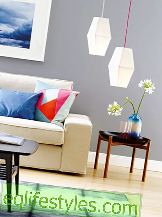 live: Off to the ceiling: Table lamp becomes a ceiling light