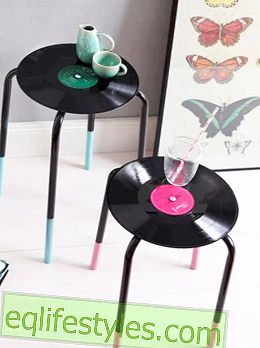 Upcycling: beautify simple stools quickly