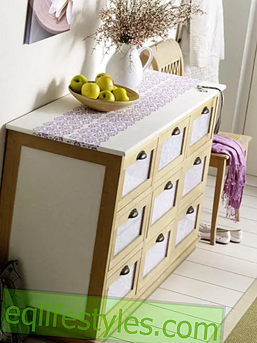 Dresser διακοσμημένο με κυλίνδρους μοτίβο