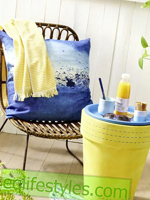 For inside and outside: DIY ideas in summer yellow