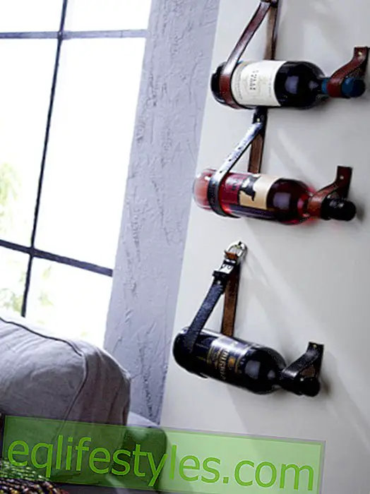 live - DIY tip: Old belts become a wine rack