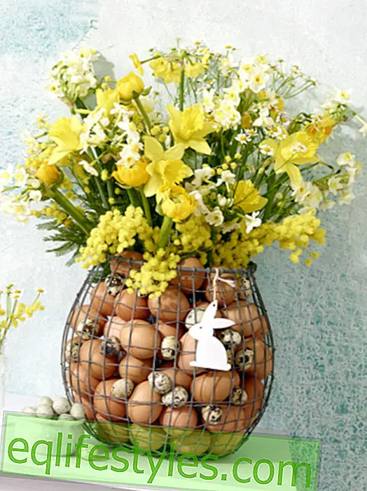 It's so easy: Easter bouquet with eggs