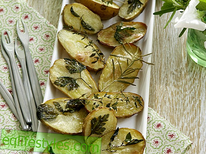 Рецепта за печени билкови картофи