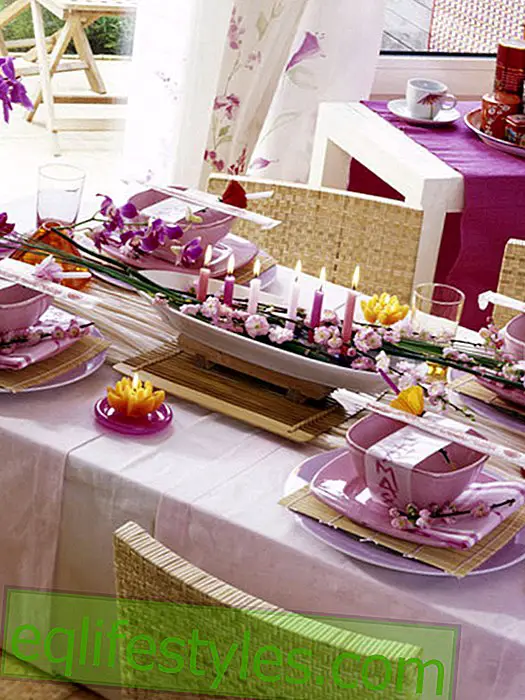live: Asian table decoration