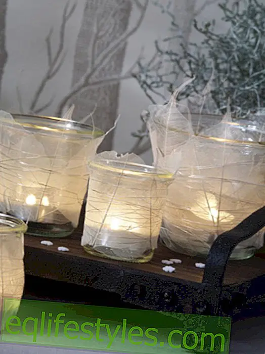 DIY tip: Frosty lanterns