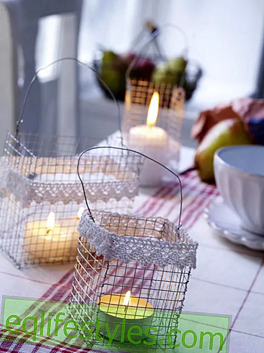 live - Lights wire baskets with handle