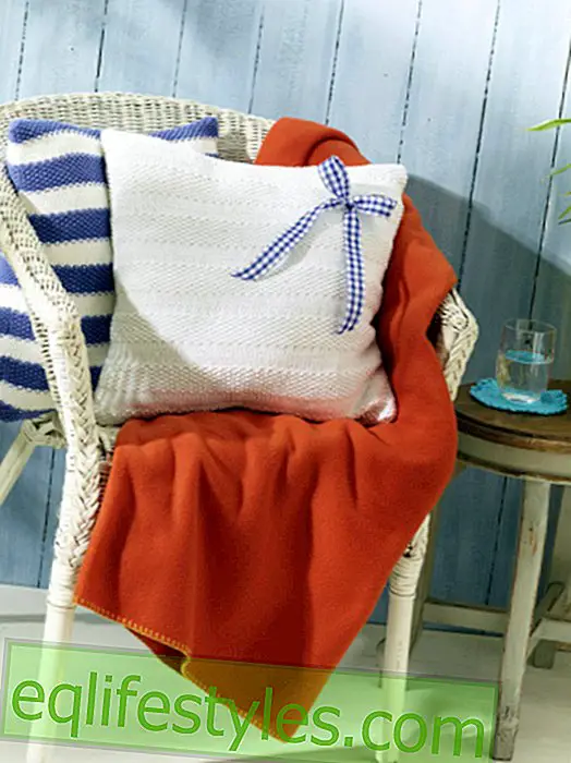 live: DIY tip: pillows in a maritime look