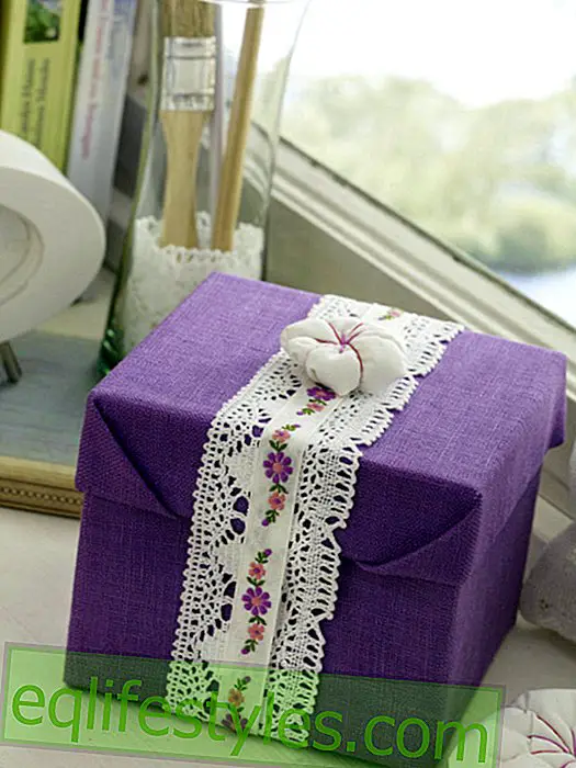 live - Fabric box as a gift box