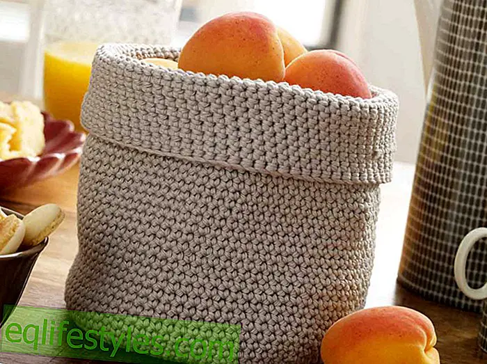 Πρακτικό καλάθι με φρούτα Πρότυπο πλέκω: Πώς να πλέκω το δικό σας καλάθι με φρούτα