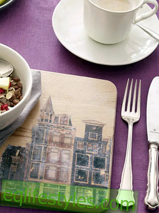 Tutoriel d'artisanat: décorer la planche de petit-déjeuner avec la technologie photo