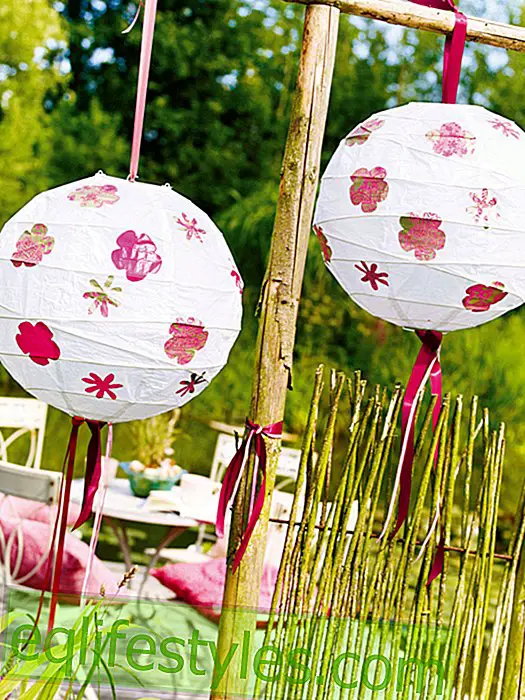 Simple crafting instructions for pretty garden lanterns