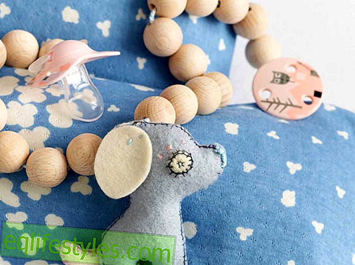 live: For our little sewing instructions for a pacifier chain trailer