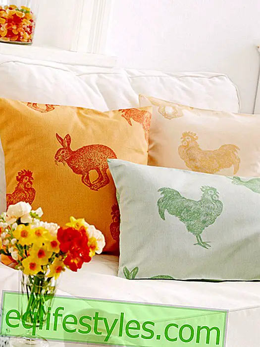 live - Sewing instructions for an Easter cushion cover