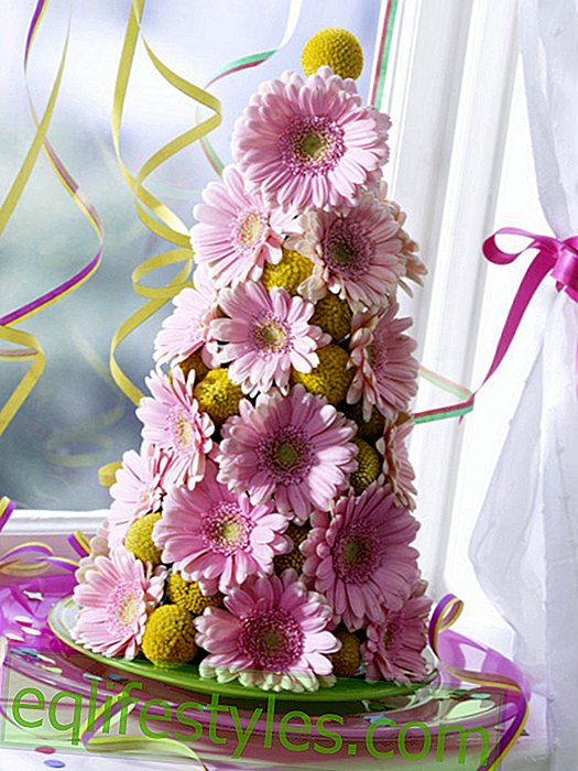 Carnival: flower cone with gerbera