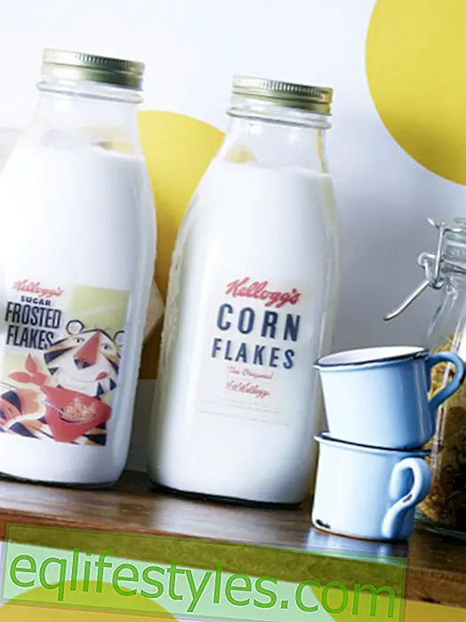 DIY: decorate milk bottle with ceramic foil