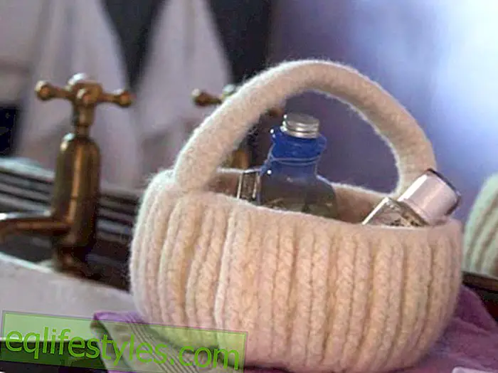 Модел за плетене на плетене: Как да плета кошница от филц